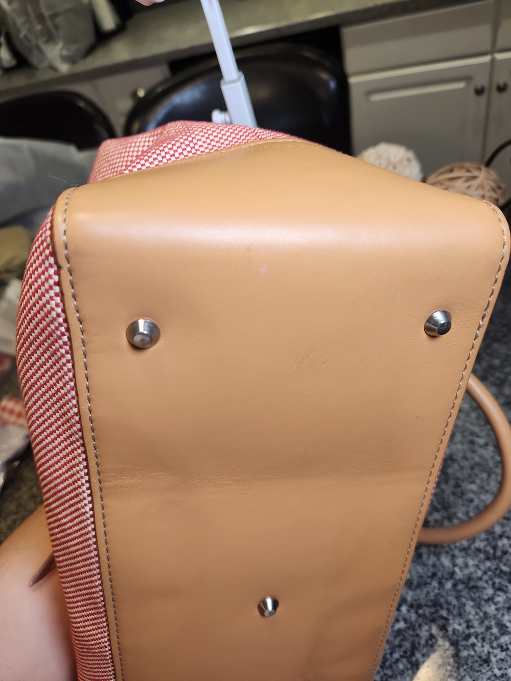 Burberry Vintage Pink Canvas Satchel/Tote Bag With COA - Picture 6 of 13